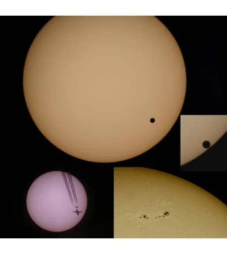 Telescope BRESSER Galaxia 114/900 EQ-Sky <228x with Smartphone Adapter and sun filter