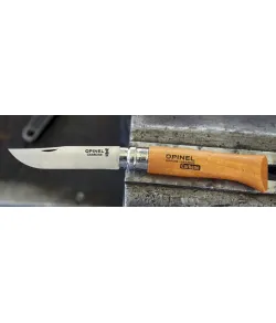 НОЖ OPINEL №08 CARBON В КОРОБКЕ С ЧЕХЛОМ
