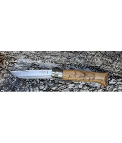 KNIFE OPINEL STAINLESS STEEL NR 8 ANIMAL (DEER)