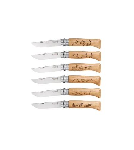 KNIFE OPINEL STAINLESS STEEL NR 8 ANIMAL (DEER)