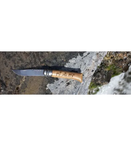 KNIFE OPINEL STAINLESS STEEL NR 8 ANIMAL (DOG)