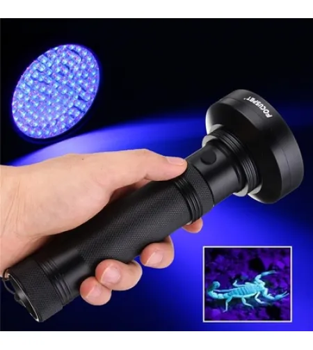 Blacklight Flashlight UV 100 LED