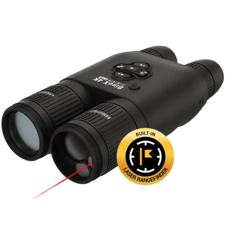 Smart Ultra HD Day/Night Binoculars w/ Laser Rangefinder ATN BINOX 4K 4-16X