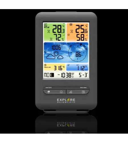 Orų centras su spalvotu ekranu EXPLORE SCIENTIFIC Professional WIFI 5-in-1 V