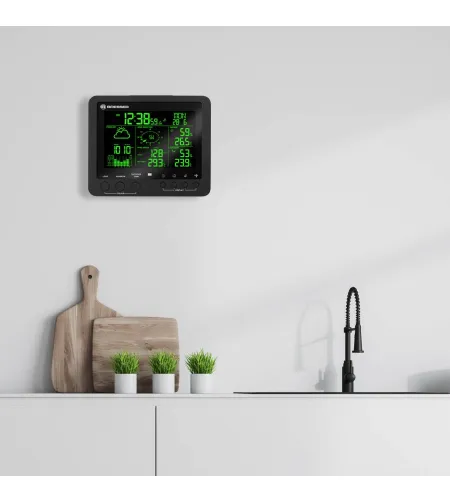 Profesionāls laika apstākļu centrs Bresser 5-in-1 ar 256 krāsu displeju