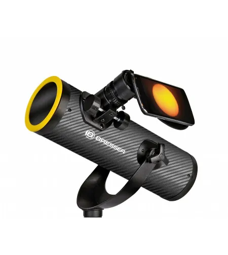 Teleskoop BRESSER Solarix 76/350 18 - 175x koos päikesefiltriga ja nutitelefoni hoidja