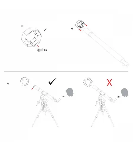 Telescope Solar Filter EXPLORE SCIENTIFIC Sun Catcher for 110-130mm
