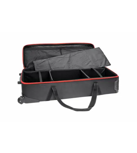 Krepšys Bresser BR-B125 ypač didelis, ant ratų