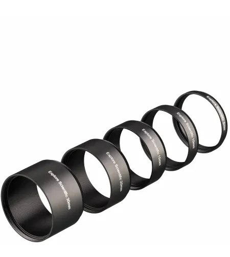 Ring Set Explore Scientific Extension  M48X0.75 - 5 pieces (30, 20, 15, 10 and 5 mm)