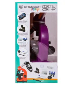 Mikroskoop Bresser Junior Biolux SEL 40–1600x, lilla