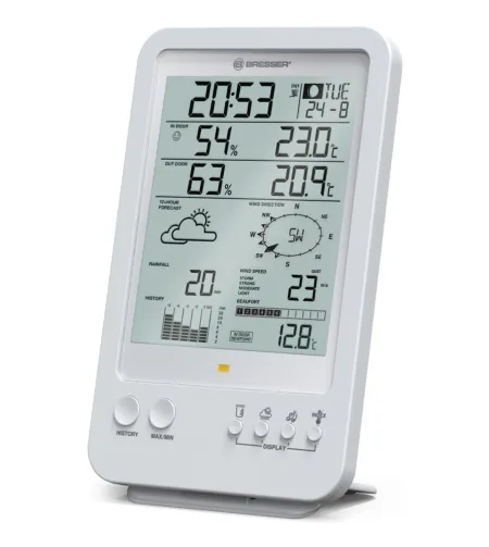 Laika / Meteo centrs 5-in-1 white, BRESSER