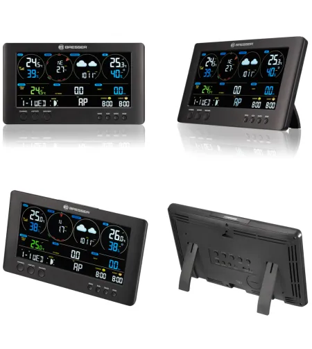 Meteoroloģiskās stacijas BRESSER 7-in-1  Wi-Fi, Professional, Melna