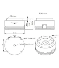 Camera ASI 178 MC Color, ZWO