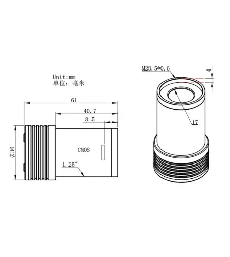 Camera ASI 174 MM Mini Mono, ZWO