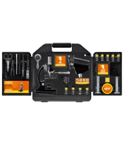 Mikroskopas 300x-1200x su kieta dėže, NATIONAL GEOGRAPHIC