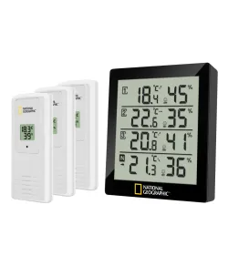 Termo / hidrometrs, melns, 4 mērījumu rezultāti, NATIONAL GEOGRAPHIC