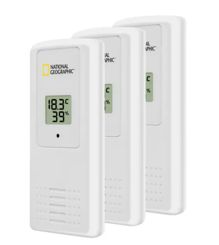 Termo / hidrometrs, melns, 4 mērījumu rezultāti, NATIONAL GEOGRAPHIC