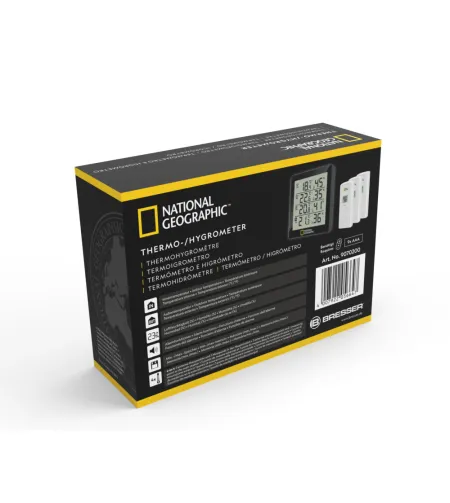 Termo / hidrometrs, melns, 4 mērījumu rezultāti, NATIONAL GEOGRAPHIC