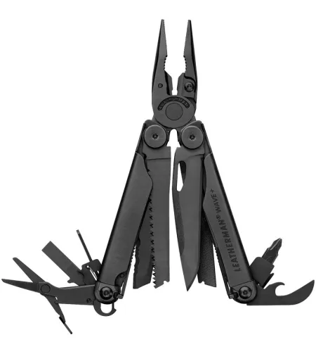 Daudzfunkcionāls instruments Leatherman Multitool WAVE Plus Melns