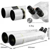Binocular with 62&deg; LER Eyepieces 20mm, BT-120 SF, EXPLORE SCIENTIFIC