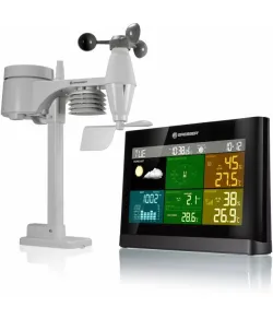 BRESSER 5-in-1 Comfort Weather Center with Colour Display black