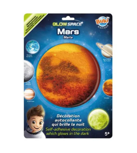 Фосфоресцентная наклейка 3D Planet - Mars, Buki