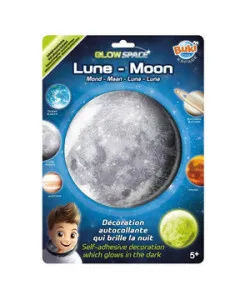 Фосфоресцентная наклейка 3D Planet - Moon, Buki