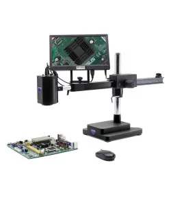 Mikroskoop, IS-02, 1 x-14 x, kaamera 2MP, 11,5-tolline ekraan, Optika