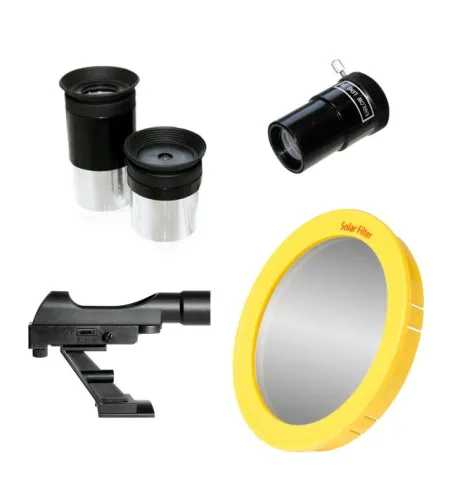 BRESSER Telescope Pluto 114/500 EQ с адаптером для камеры смартфона