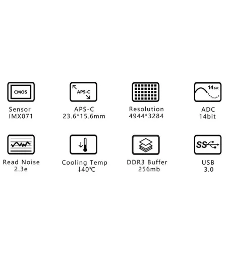 Telescope camera ASI 071 MC Pro Color, ZWO