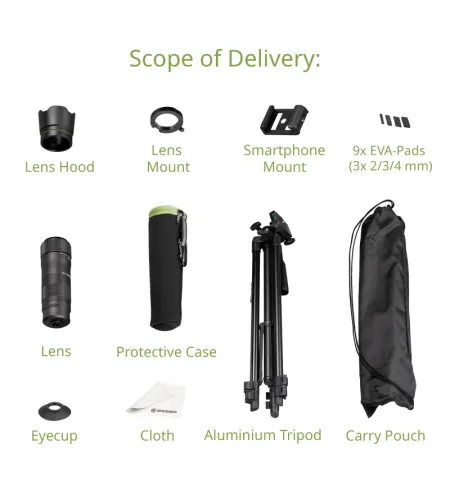 BRESSER Telephoto Lens for Smartphones Spotting Scope Spotty