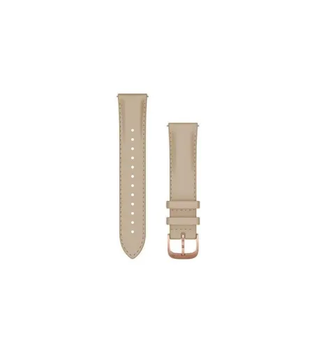 Acc, vivomove, Luxe, 20mm, Leather, Rose Gold, Light Sand