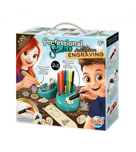Kūrybinis rinkinys Graviravimo studija profesionalams 2in1 Buki