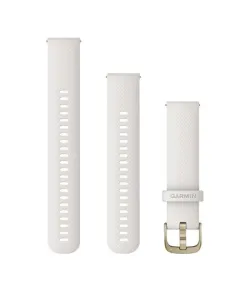 Acc, Venu 2 Plus, 20mm Band, White + Cream Gold