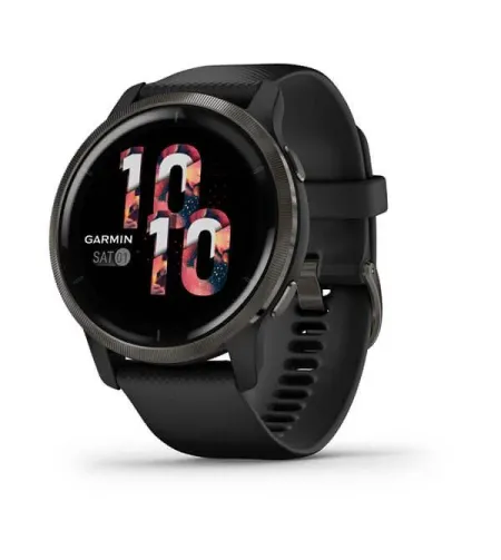 Venu 2, GPS, Wi-Fi, Black + Slate, WW