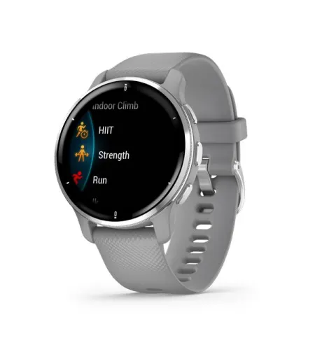 Venu 2 Plus, GPS, Powder Gray + Passivated, WW/EMEA/ANZ