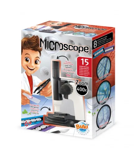 Mikroskopas su 15 eksperimentų Buki