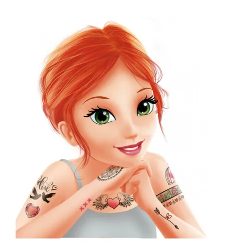 75 смываемых татуировок - Цветные, Буки