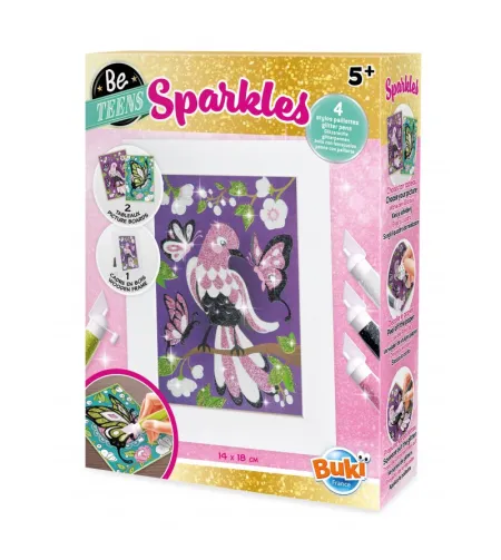 Krāsojamais komplekts ar gliteriem, Buki, Tauriņš