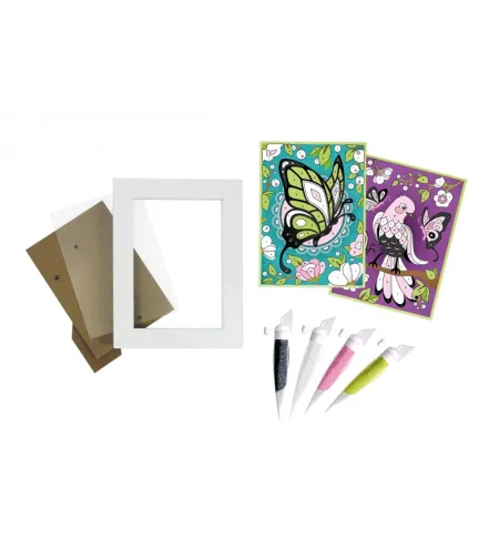 Krāsojamais komplekts ar gliteriem, Buki, Tauriņš