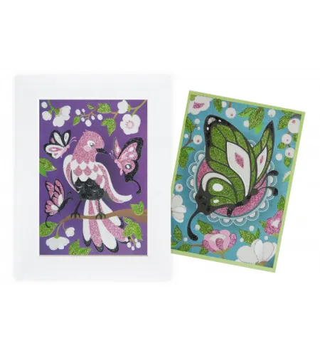 Krāsojamais komplekts ar gliteriem, Buki, Tauriņš