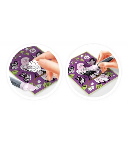 Krāsojamais komplekts ar gliteriem, Buki, Tauriņš