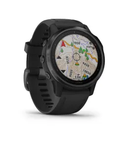 fenix 6S Sapphire,Carbon Grey DLC w/Blk Band,GPS Watch, EMEA