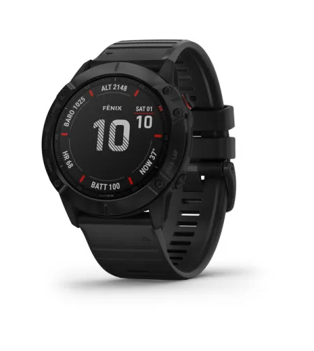 fenix 6X,Pro,Black w/Black Band,GPS Watch,EMEA