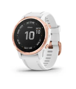 fenix 6S Pro, Rose Gold w/White Band,GPS Watch, EMEA