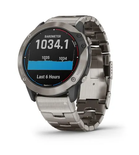 quatix 6 Titanium, Saphhire, Gray w/Ti Band, GPS Watch, EMEA