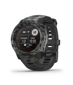 Instinct Solar, Camo Edition, GPS Watch, Graphite Camo, WW