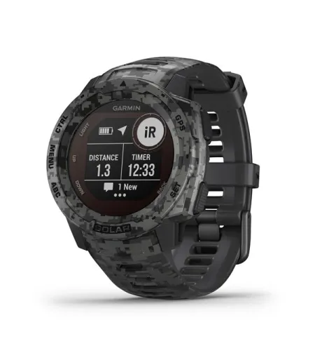 Instinct Solar, Camo Edition, GPS Watch, Graphite Camo, WW