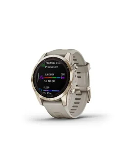 fenix 7S Sapphire Sol, Cream Gold Ti w/ Light Sand Band EMEA