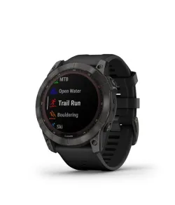 fenix 7X Sapph Sol Carbon Gray DLC Ti w/Black Band EMEA